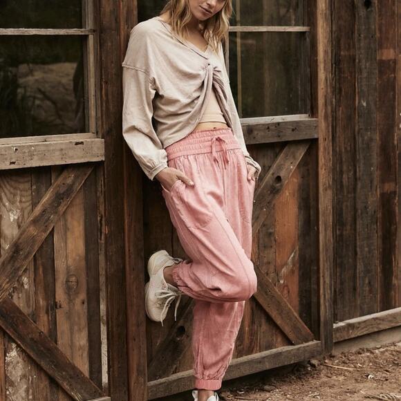 FP Movement by Free People Pants - NWT Free People Movement Halfzies Pant Joggers Apricot Size Medium
